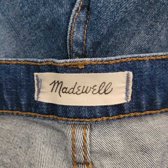 Madewell High-Rise Denim Shorts Erin Wash Cutoff Edition Size 26 Stretch F7019 - Picture 3 of 8